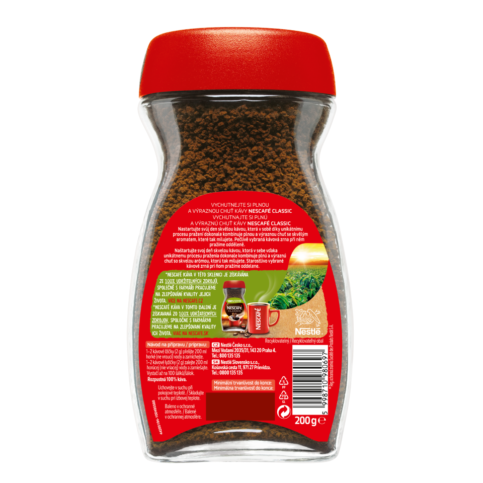 NESCAFÉ® Classic Instantná Káva | Nescafé SK